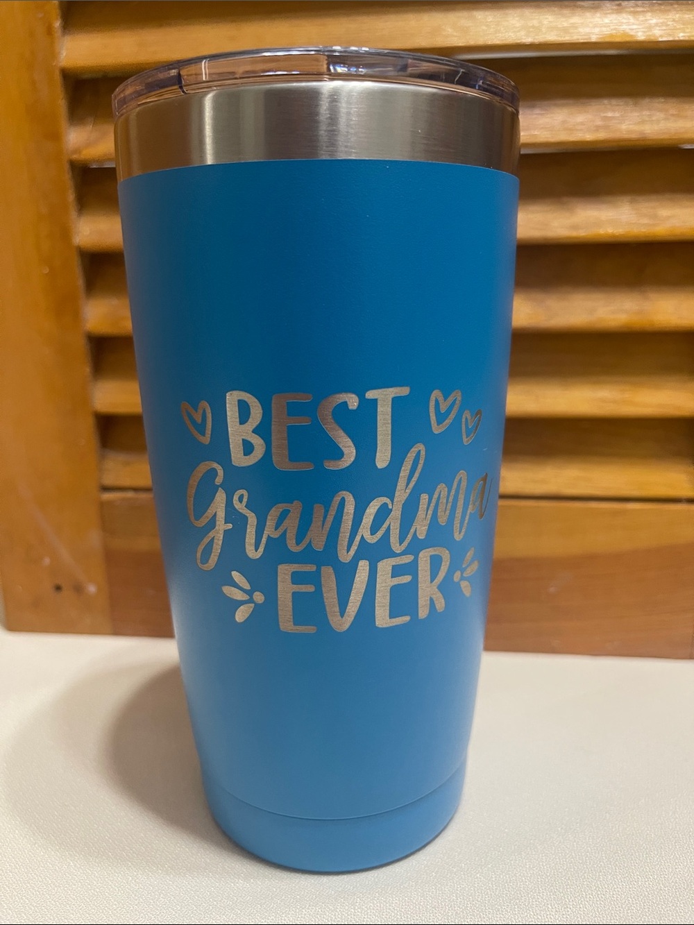 Blue 'Best Grandma Ever' Insulated Tumbler